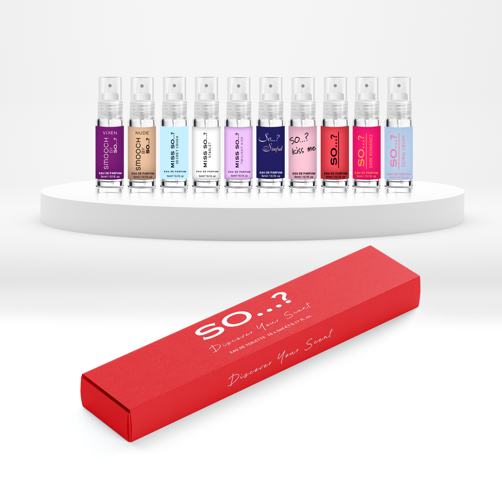 SO…? Iconic Bestsellers Mini Discovery Perfume Set 10 x 5ml