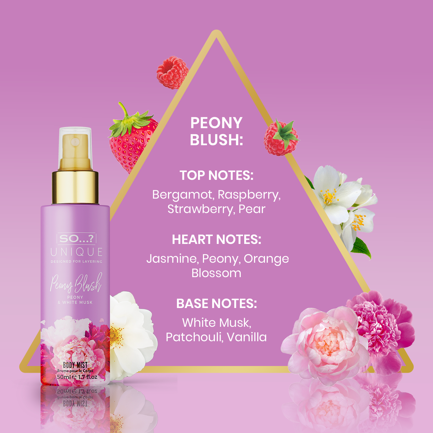 So…? Unique Grande 6x 50ml Body Mist (Petal Perfection)