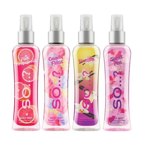 Bestsellers 4 x 100ml Multi Pack Bundle - Body Mist By SO...?