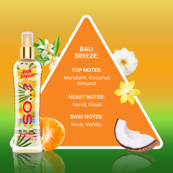 Bali Breeze Mist 200ml Body Mist Fragrance