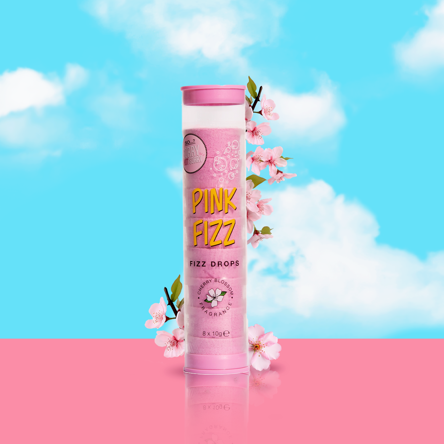 SO…? Sorry Not Sorry Pink Fizz Drops 80g