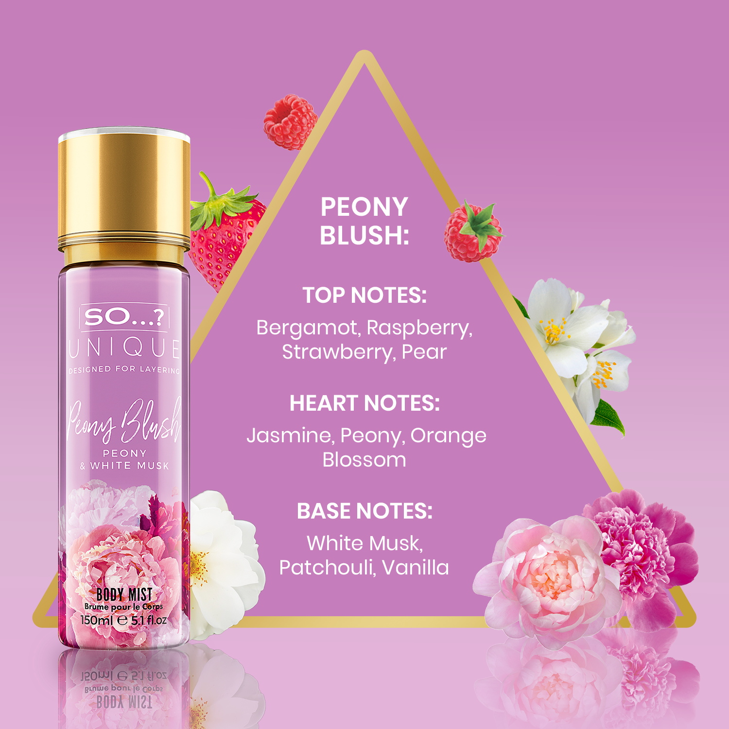 SO...? Unique Peony Blush Body Mist