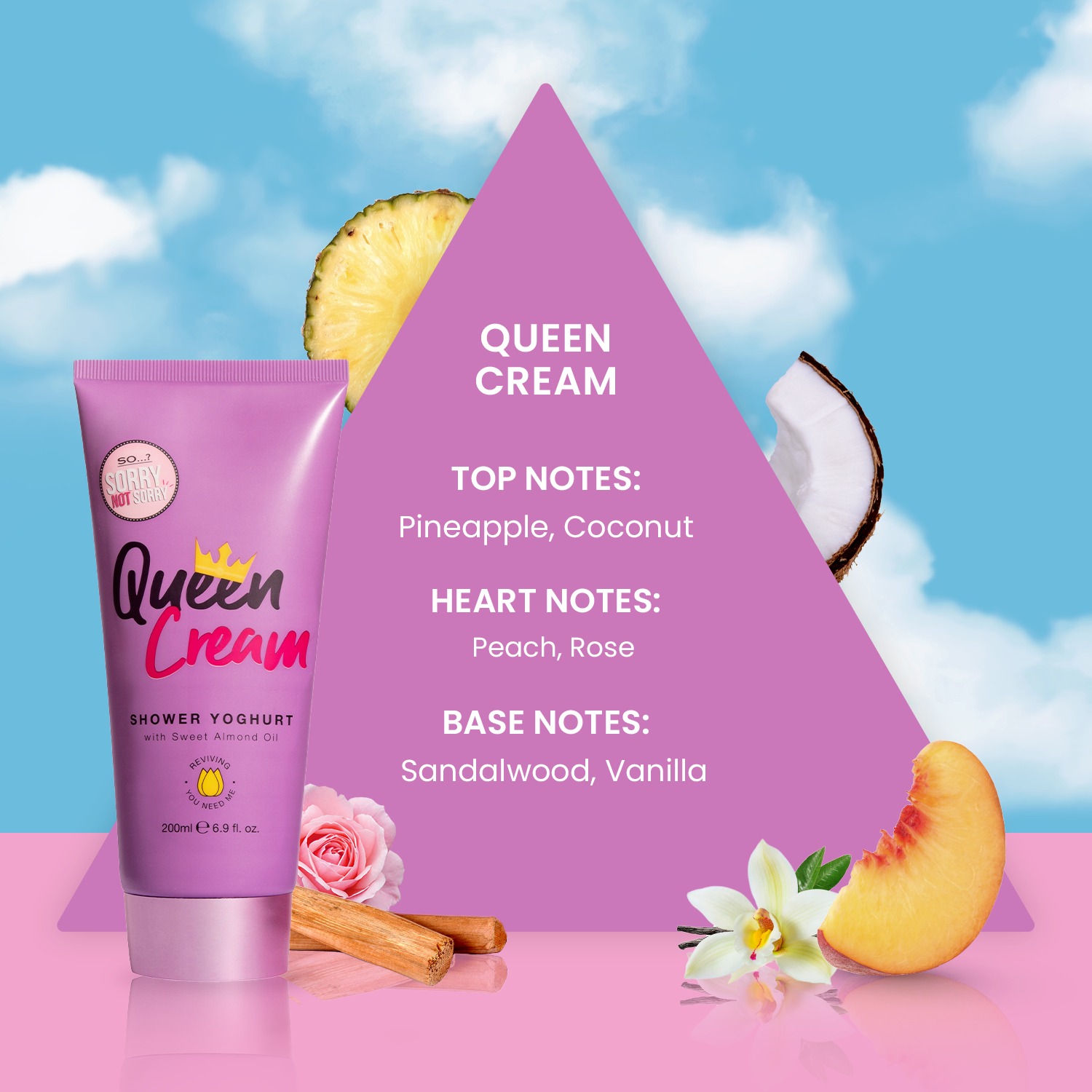 SO…? Sorry Not Sorry Queen Cream Shower Yoghurt 200ml