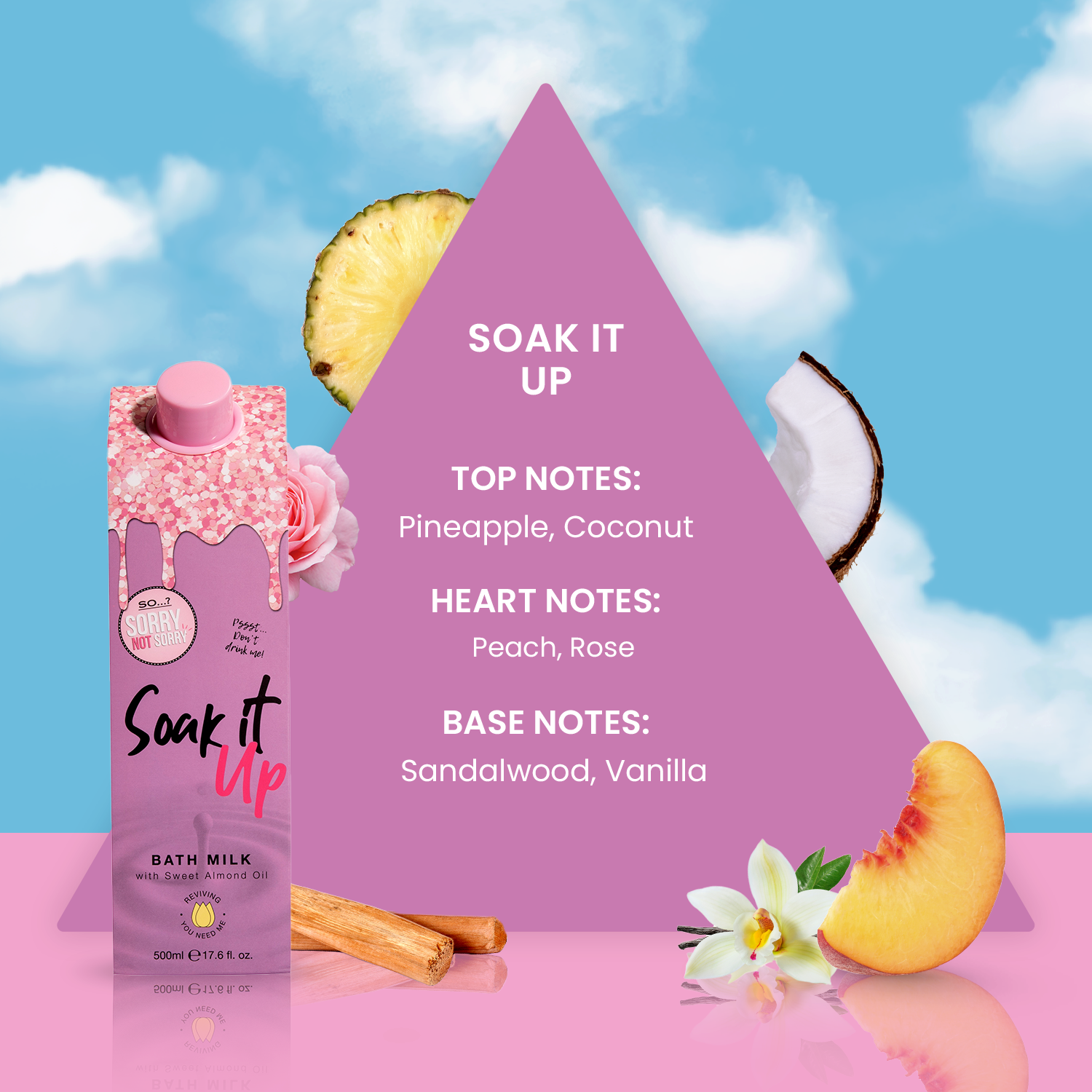 SO…? Sorry Not Sorry Soak It Up Bath Milk 500ml