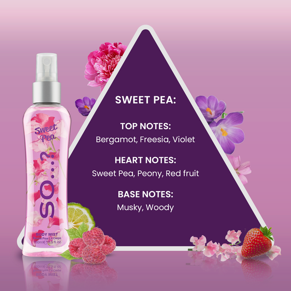 So…? Sweet Pea Mist 100ml Body Mist Fragrance