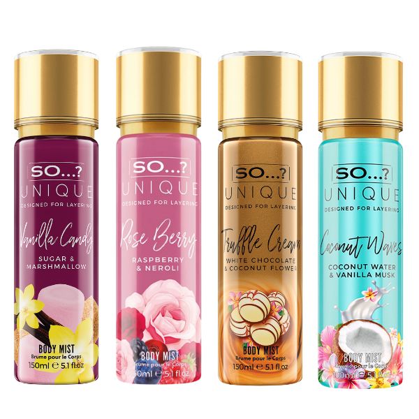 Bestsellers 4 x 150ml Multi Pack Bundle - SO...? Unique