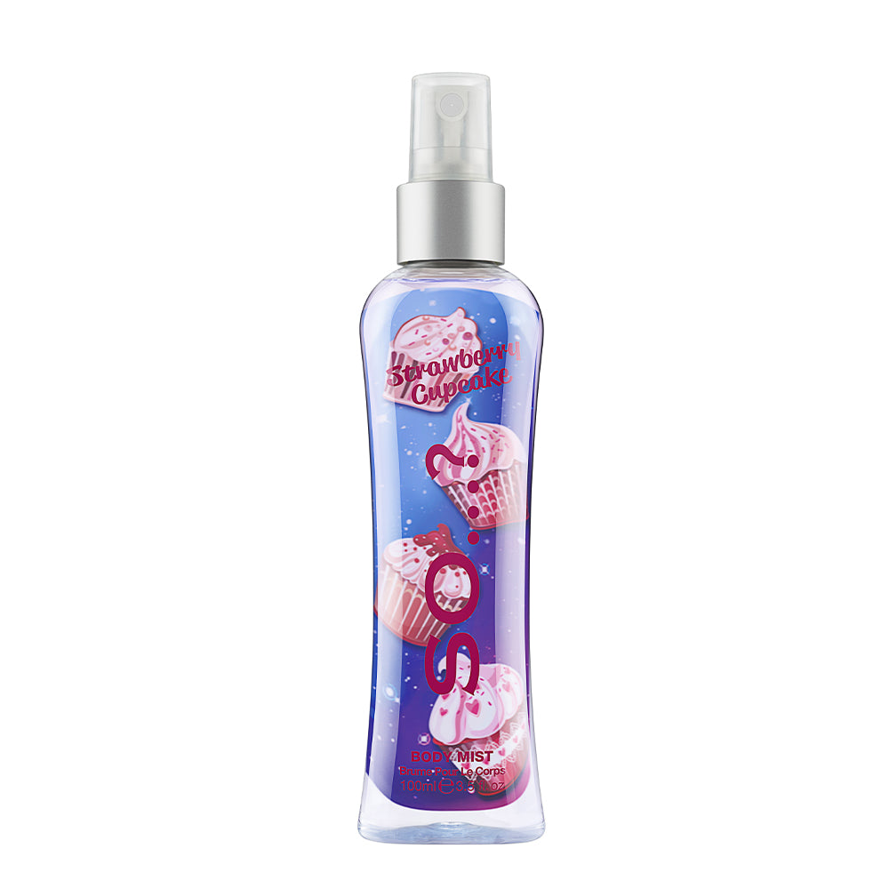 so fragrance strawberry cupcake body mist