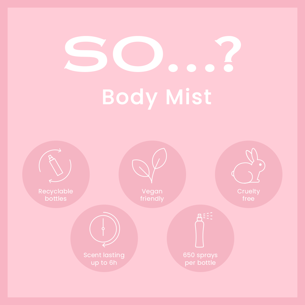 so fragrance vanilla body mist 100ml
