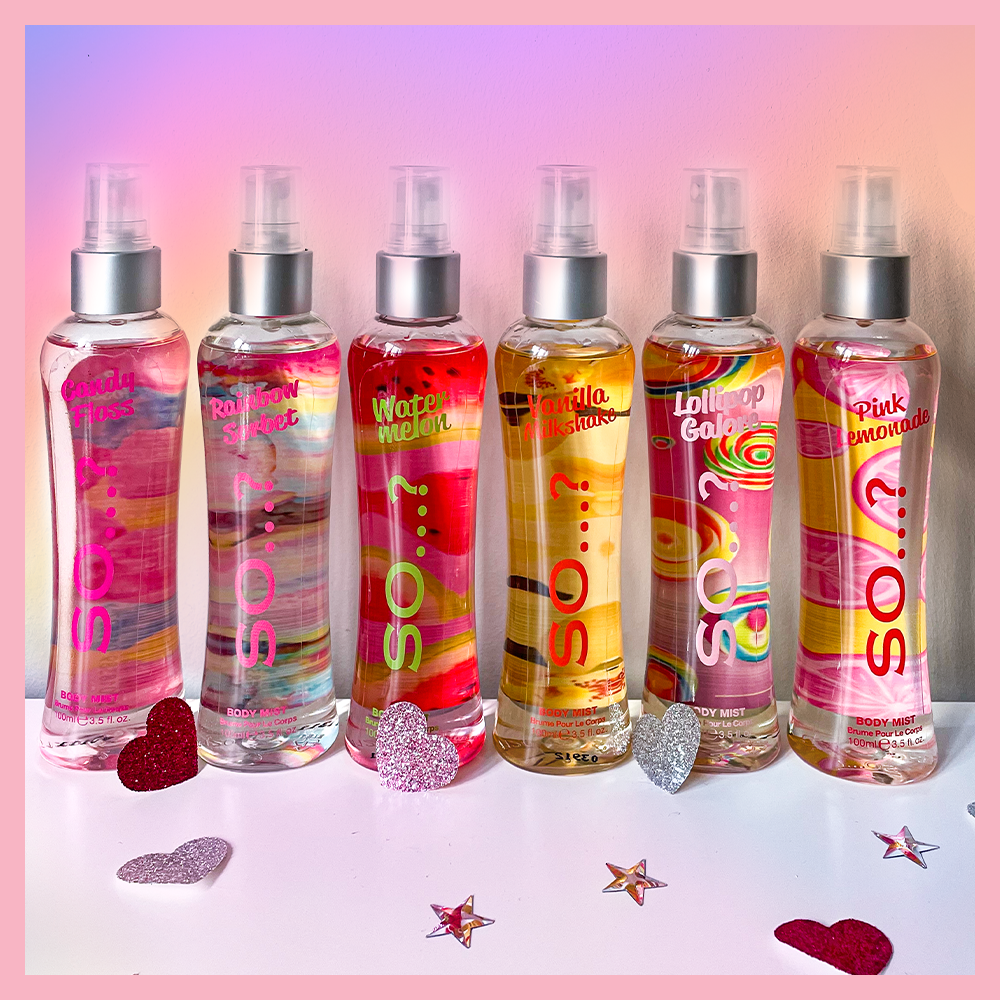 so fragrance body mist collection 100ml
