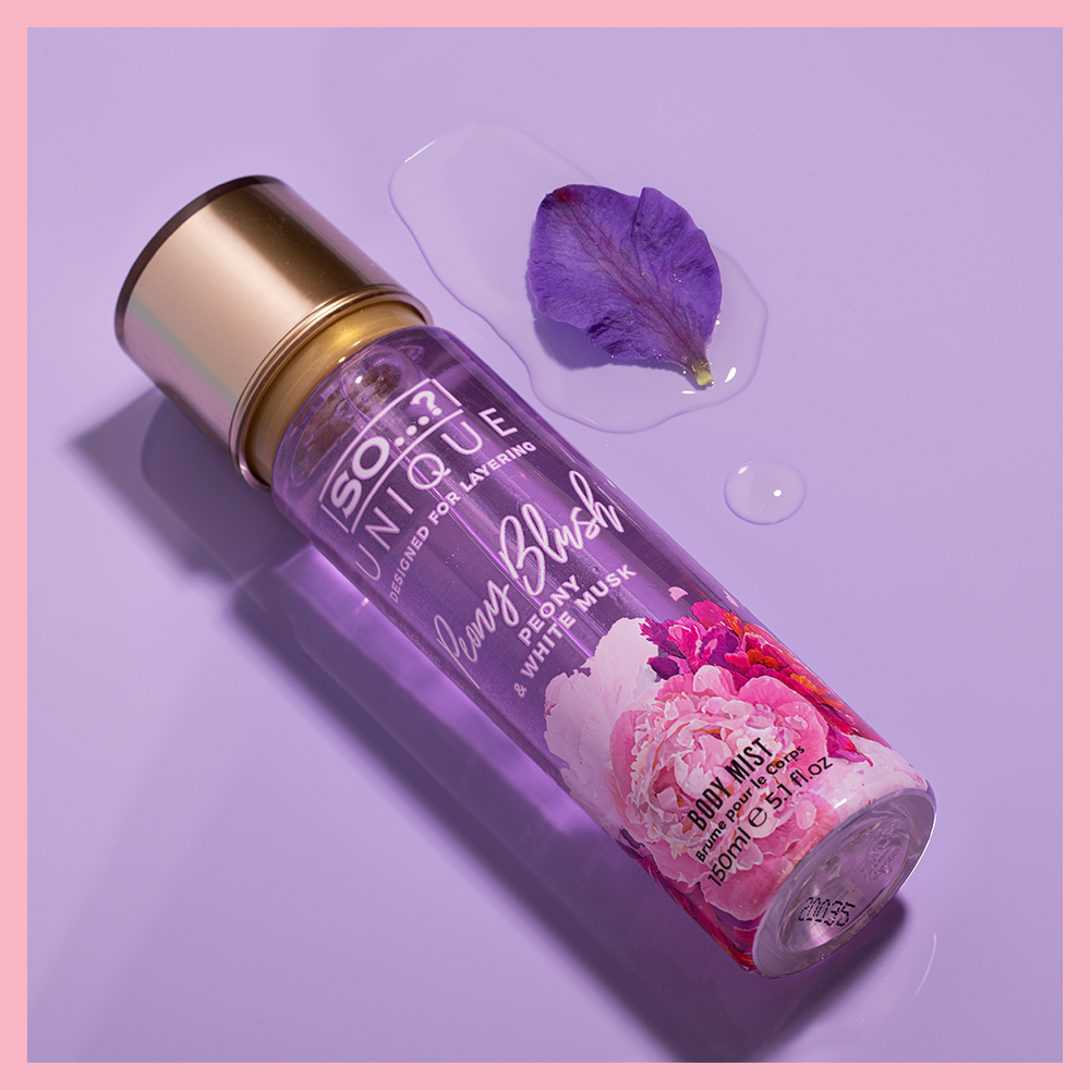 so fragrance unique peony blush body mist 150ml