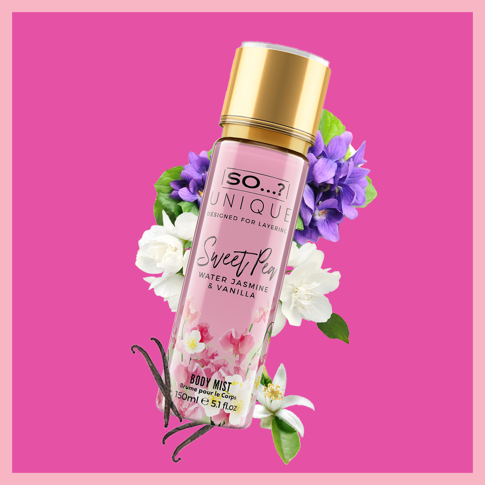 so unique sweet pea body mist 150ml