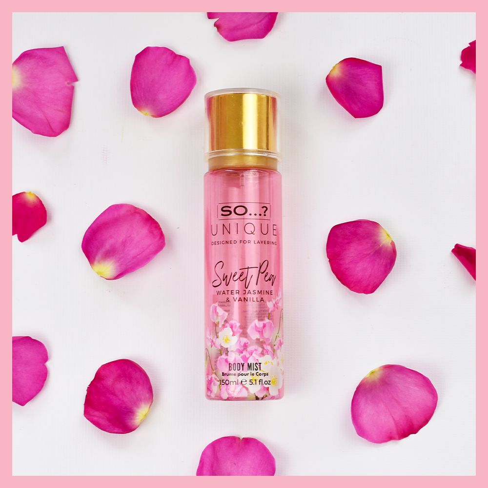 so unique sweet pea body mist 150ml