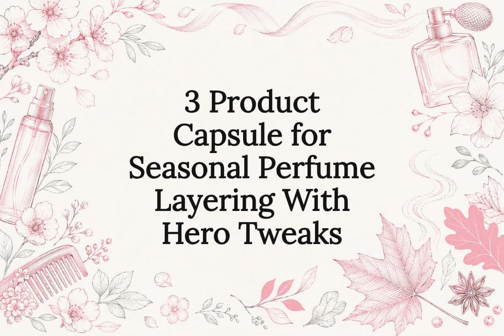 3 Product Capsule for Seasonal Perfume Layering With Hero Tweaks