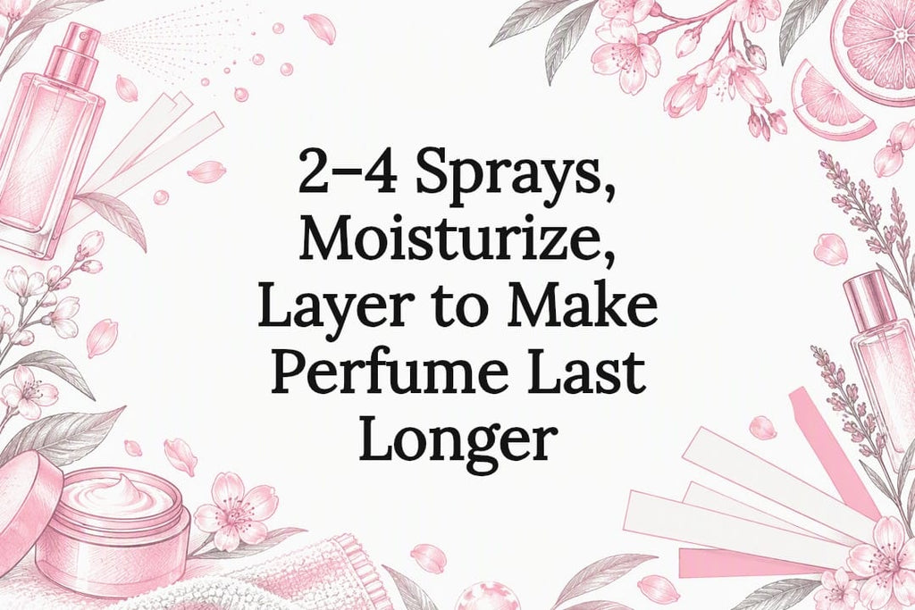 2–4 Sprays, Moisturize, Layer to Make Perfume Last Longer