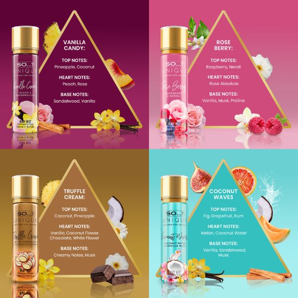 Bestsellers 4 x 150ml Multi Pack Bundle - SO...? Unique