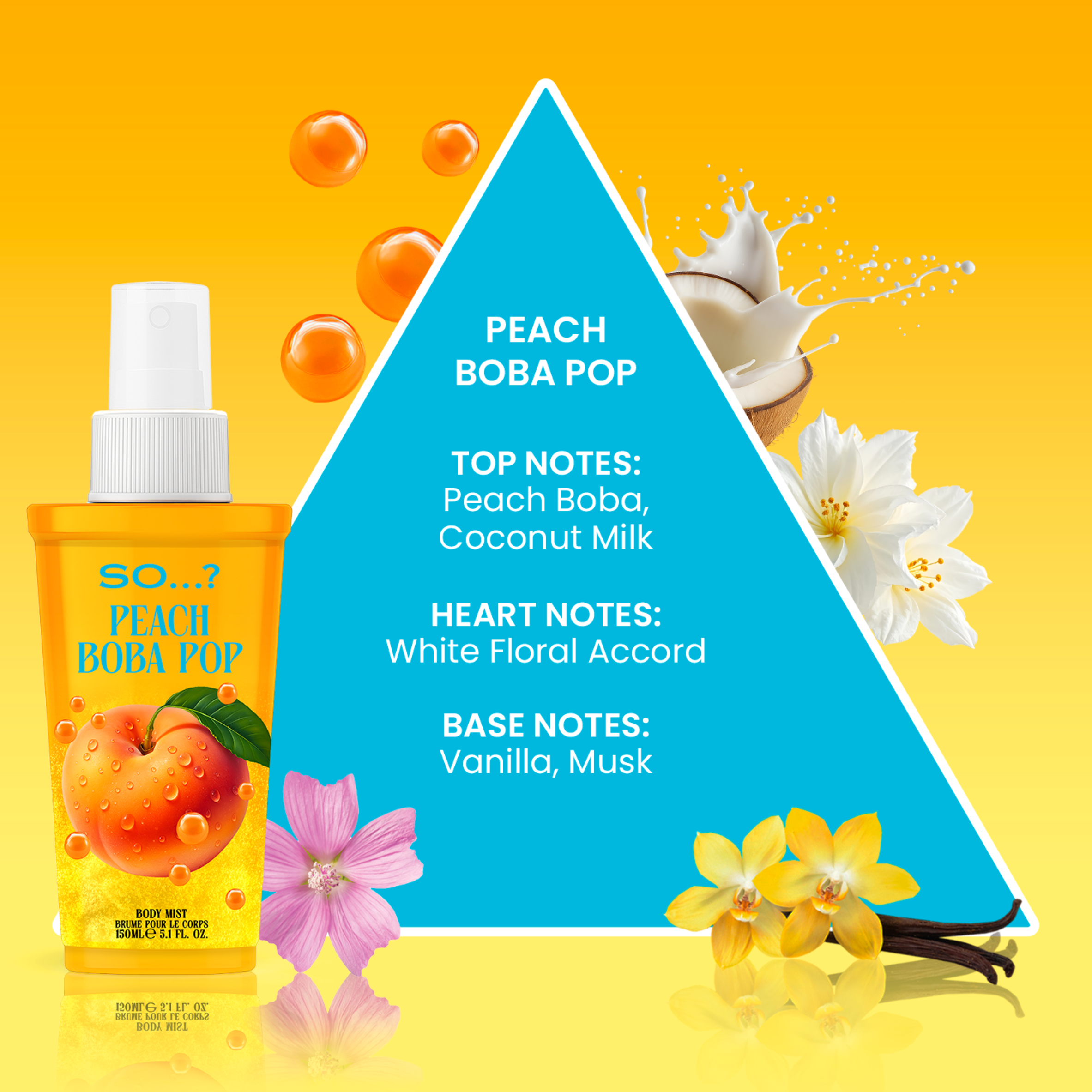 Peach Boba Pop - SO...? Delish 150ml