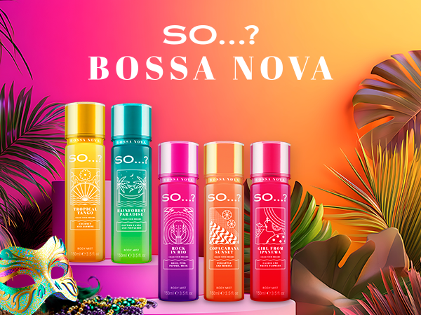 So…? Bossa Nova Copacabana Sunset Body Mist Fragrance Spray, 150ml