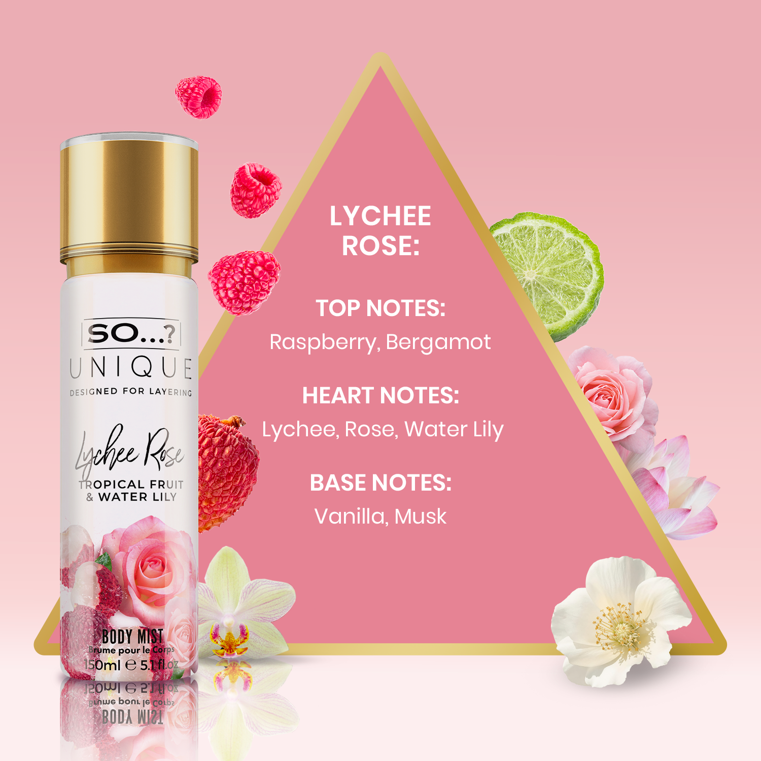 SO...? Unique Lychee Rose Body Mist