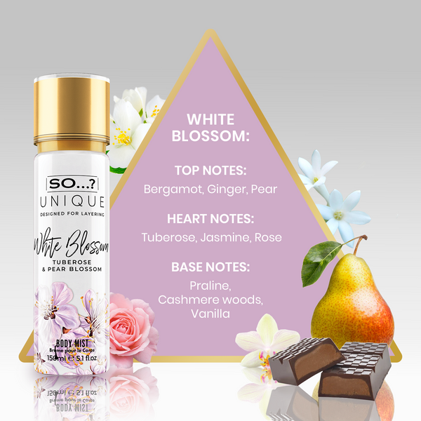 So...? Unique White Floral Mist Body Mist - Caramel & Cedarwood – So ...